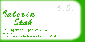 valeria spah business card